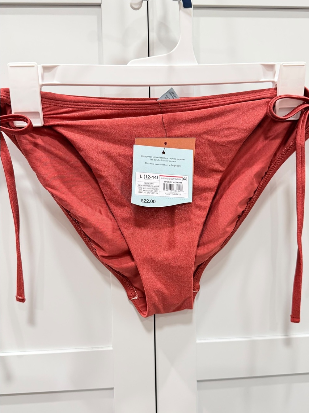 Shade & Shore Tie-Side Bikini Bottom in Rust